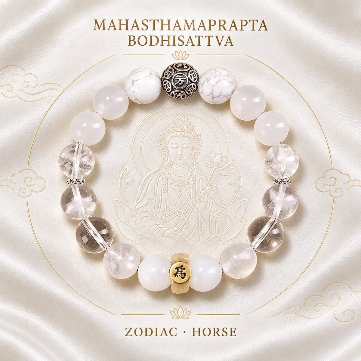 05-mahasthamaprapta-horse-single Zodiac Intention Crystal Bracelet