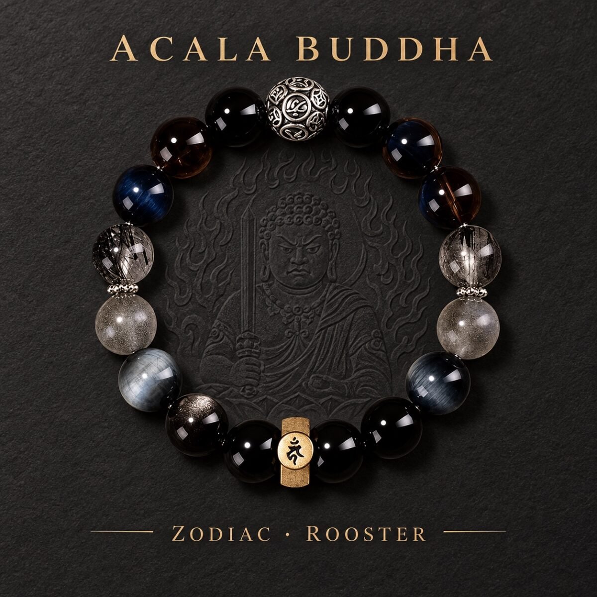 08-acala-rooster-single Zodiac Intention Crystal Bracelet