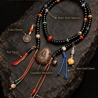 Midnight Guardian 108-Bead Mala