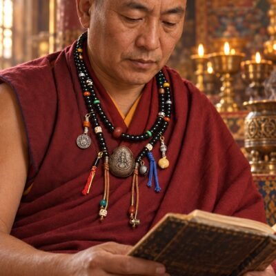 Midnight Guardian 108-Bead Mala