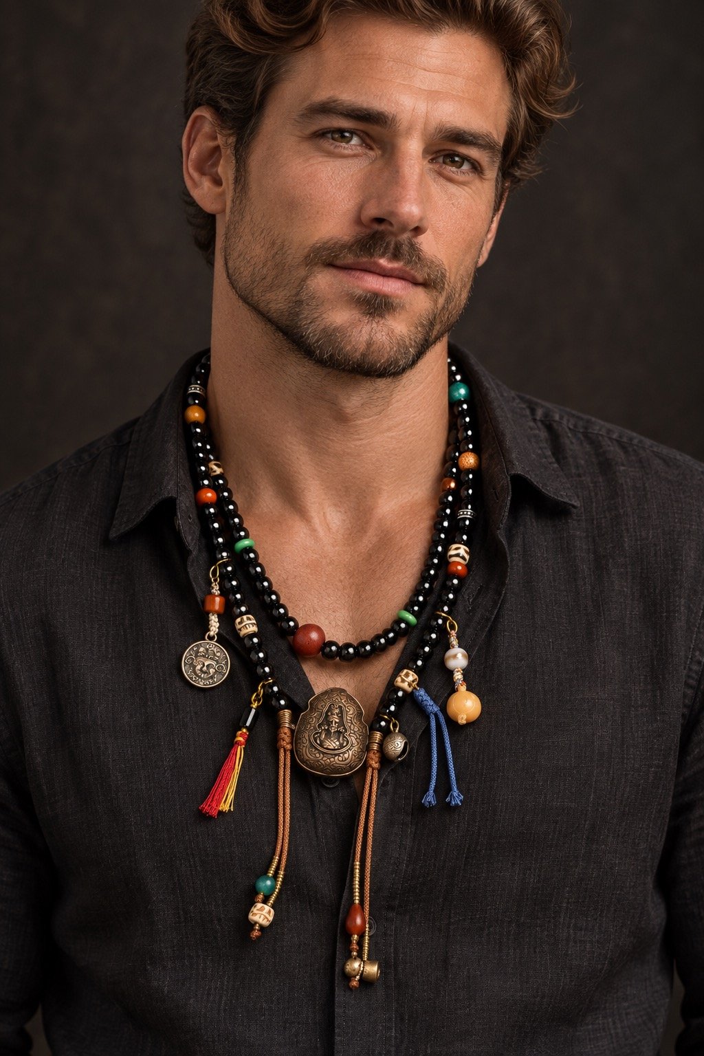 Midnight Guardian 108-Bead Mala