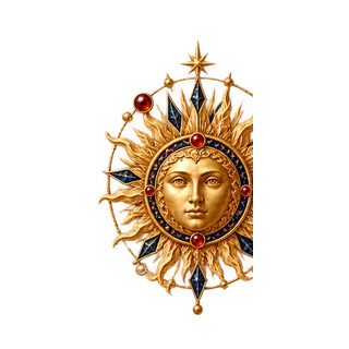 Engraved Sun ornament