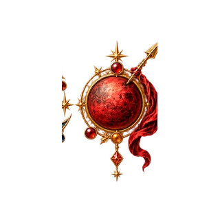 Engraved Mars ornament