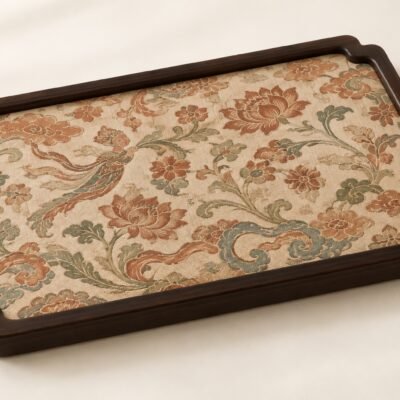 Brocade Bamboo Tea Tray & Mat