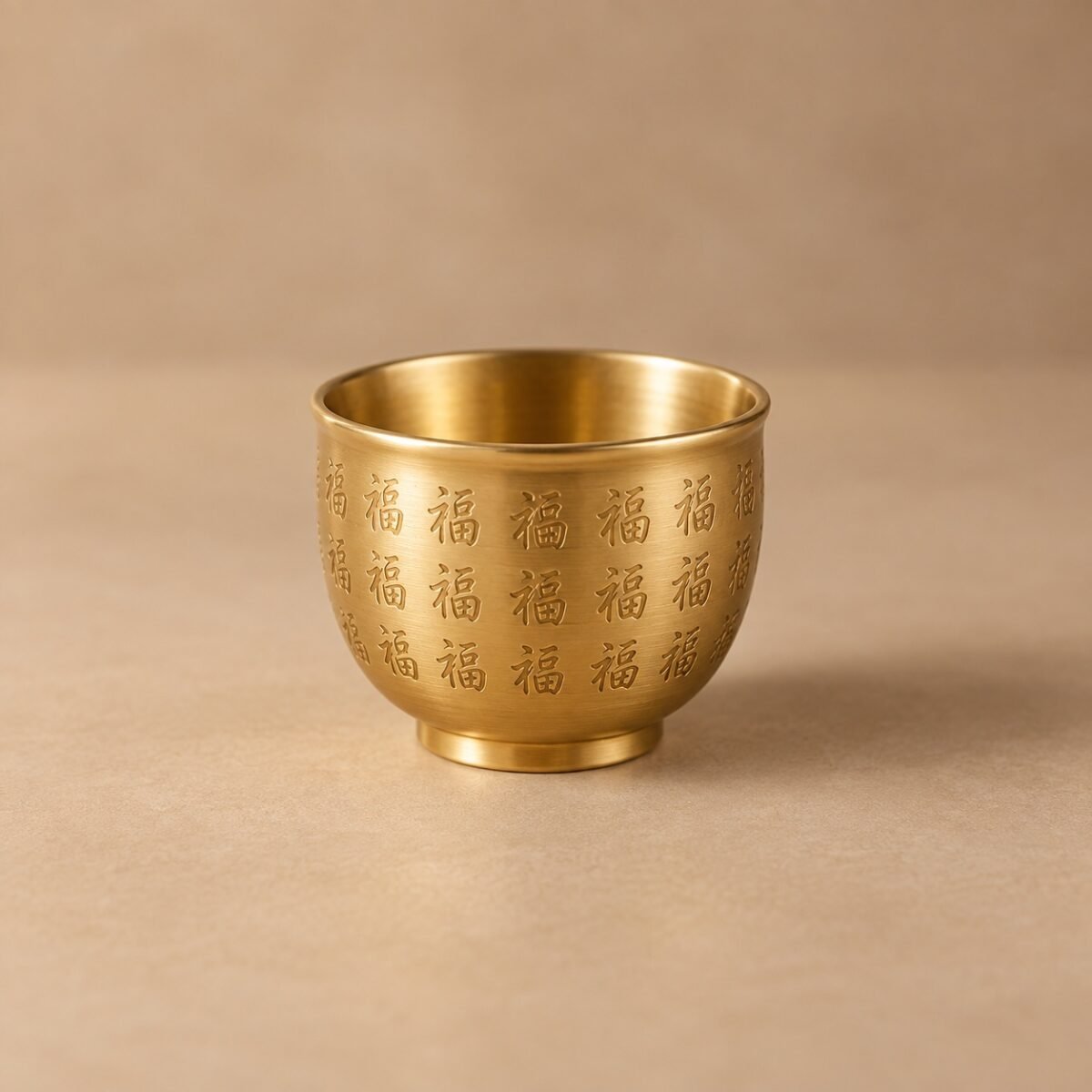 Himalayan Brass Fortune Offering Bowl