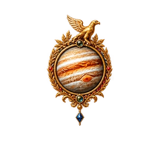 Engraved Jupiter ornament