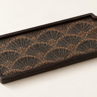 Brocade Bamboo Tea Tray & Mat