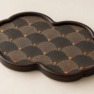 Brocade Bamboo Tea Tray & Mat