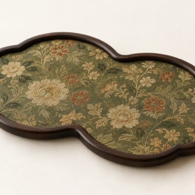 Brocade Bamboo Tea Tray & Mat