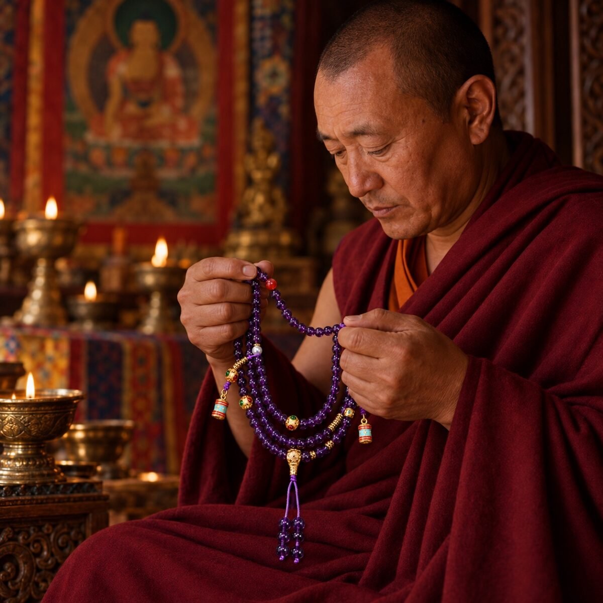 Amethyst 108-Bead Mala