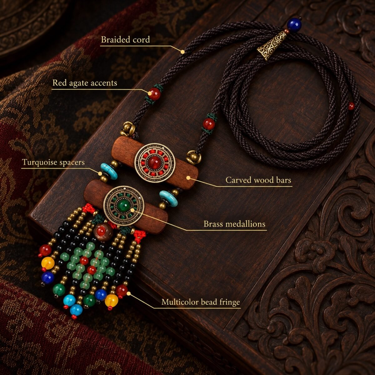 Ancient Grove Boho Talisman Necklace
