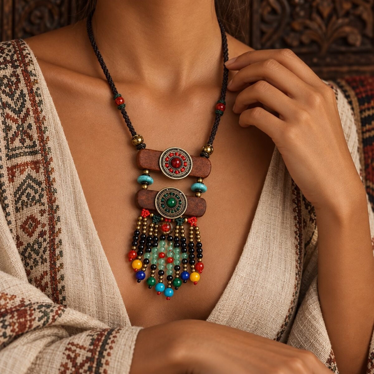 Ancient Grove Boho Talisman Necklace