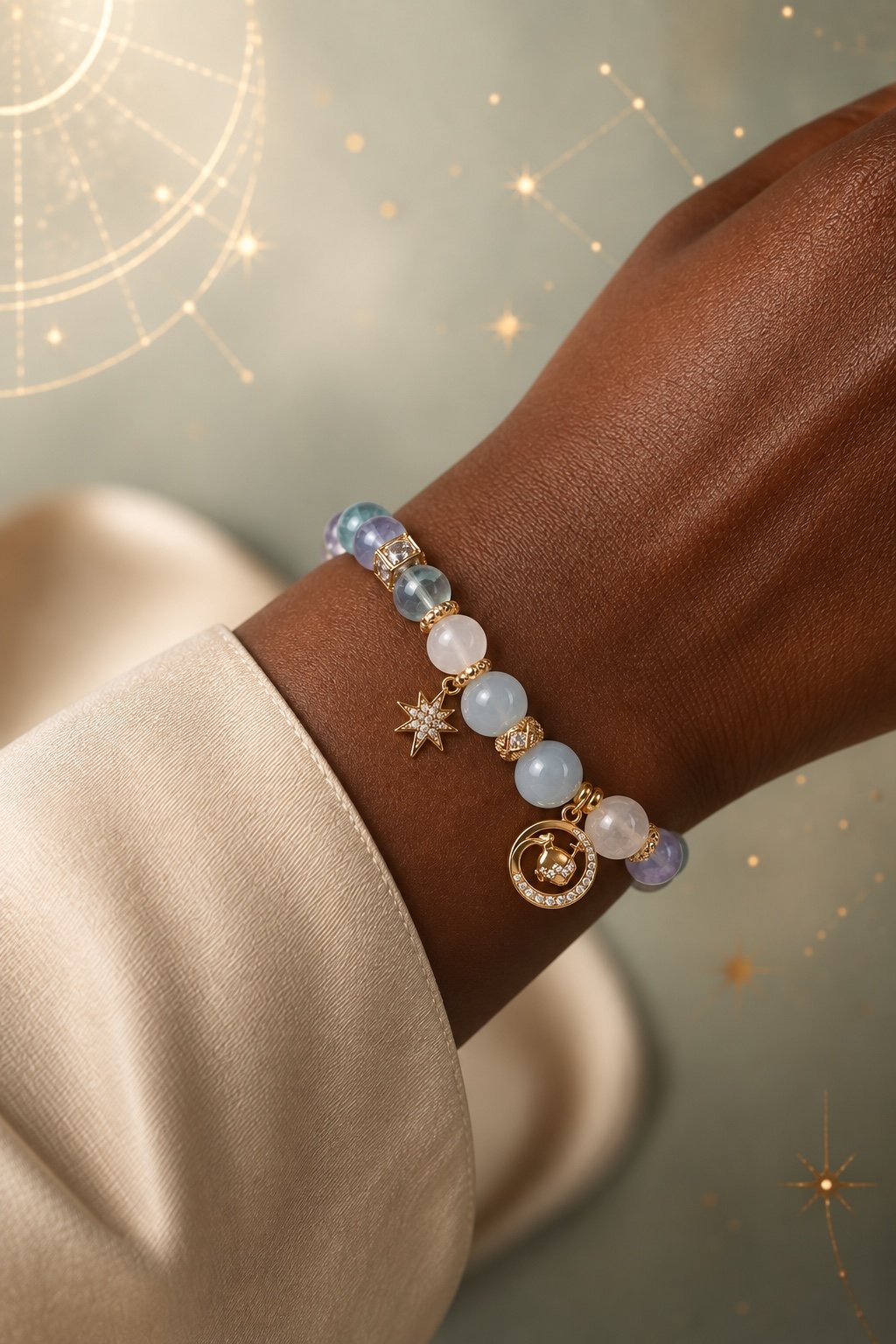 Zodiac Crystal Talisman Bracelet — Choose Your Sign