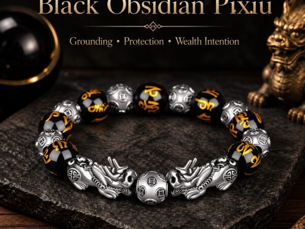 Prosperity Guardian Obsidian Pixiu Bracelet