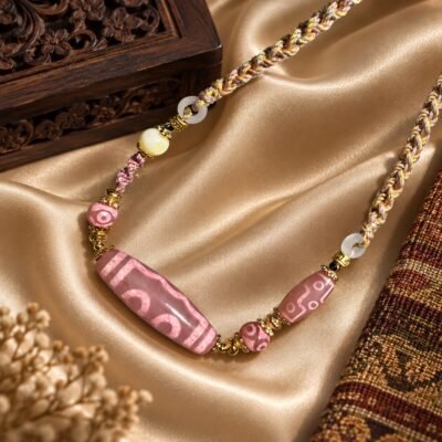 Blush Dzi Motif Necklace