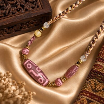 Blush Dzi Motif Necklace