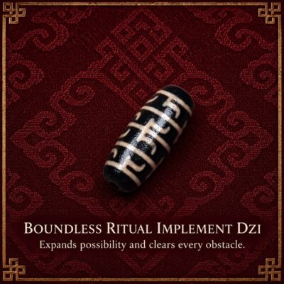 boundless-ritual-implement-dzi-v2 Tibetan Dzi Bead for DIY Mala — 20 Sacred Motifs