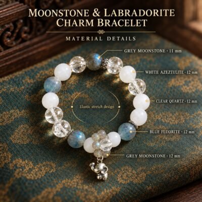 c837017-moonstone-labradorite-charm-bracelet-05-material-details Moonstone-Labradorite Charm Bracelet
