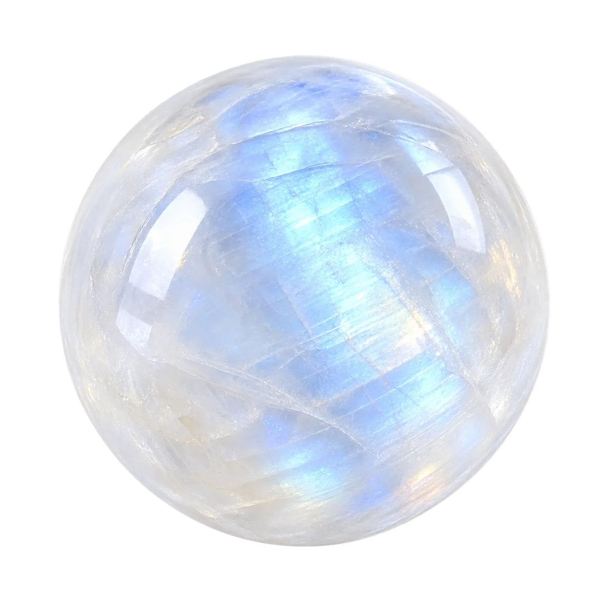 Transparent Moonstone crystal bead for Cancer