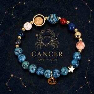 Blue Horizon Zodiac Stone Bracelet - Cancer