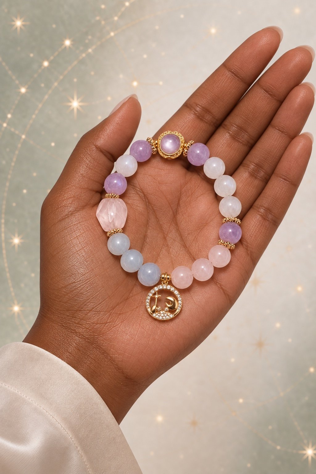 Zodiac Crystal Talisman Bracelet — Choose Your Sign