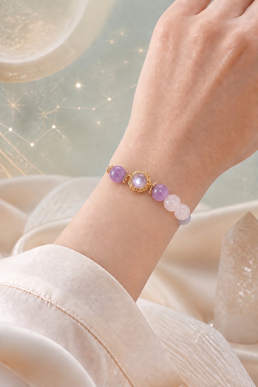 Zodiac Crystal Talisman Bracelet — Choose Your Sign