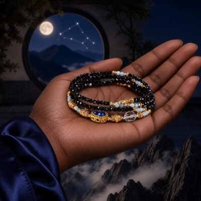 capricorn-zodiac-crystal-energy-wrap-bracelet-03-worn-deep-v2 Elemental Zodiac Crystal Wrap Bracelets
