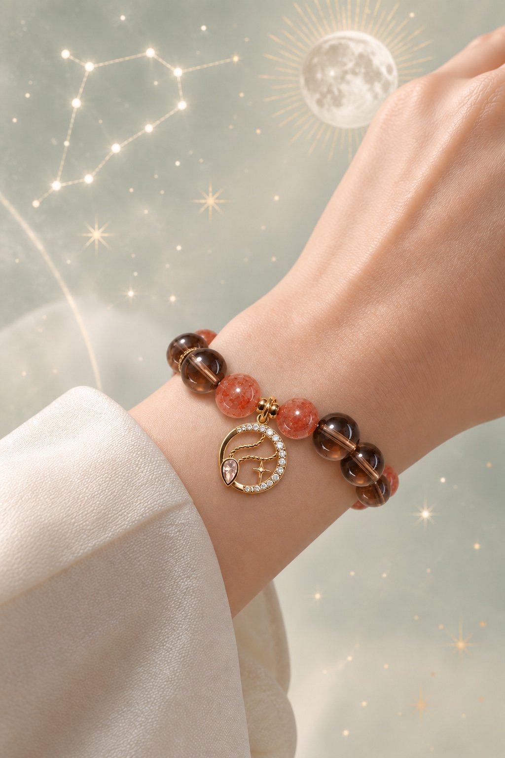 Zodiac Crystal Talisman Bracelet — Choose Your Sign