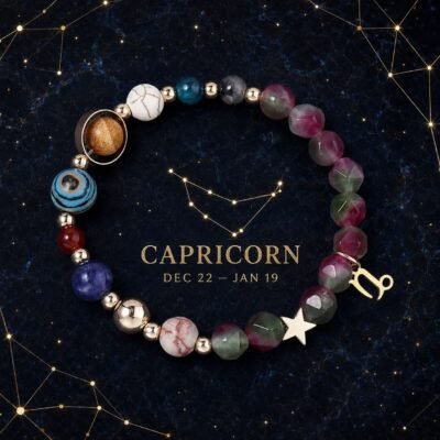 capricorn-zodiac-red-green-faceted-bracelet-01-product-v2 Capricorn Vitality Zodiac Faceted Crystal Bracelet