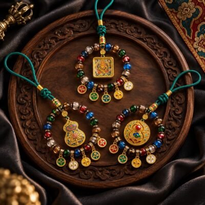 car-charm-collection-carved-tray Tibetan Wealth Guardian Car Charm