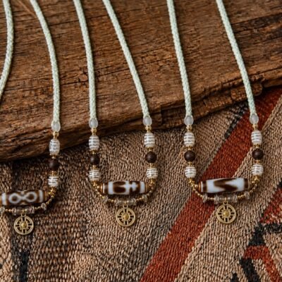 Classic Dzi & Charm Necklace