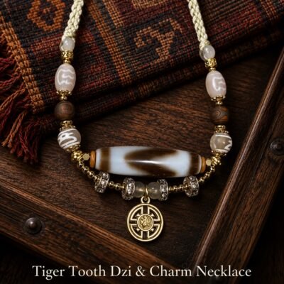 Classic Dzi & Charm Necklace