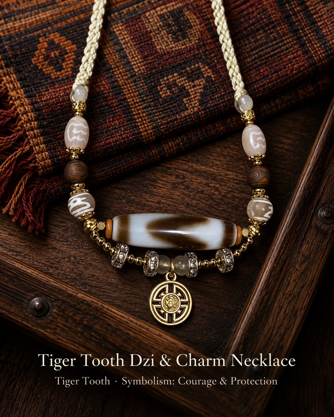 Classic Dzi & Charm Necklace