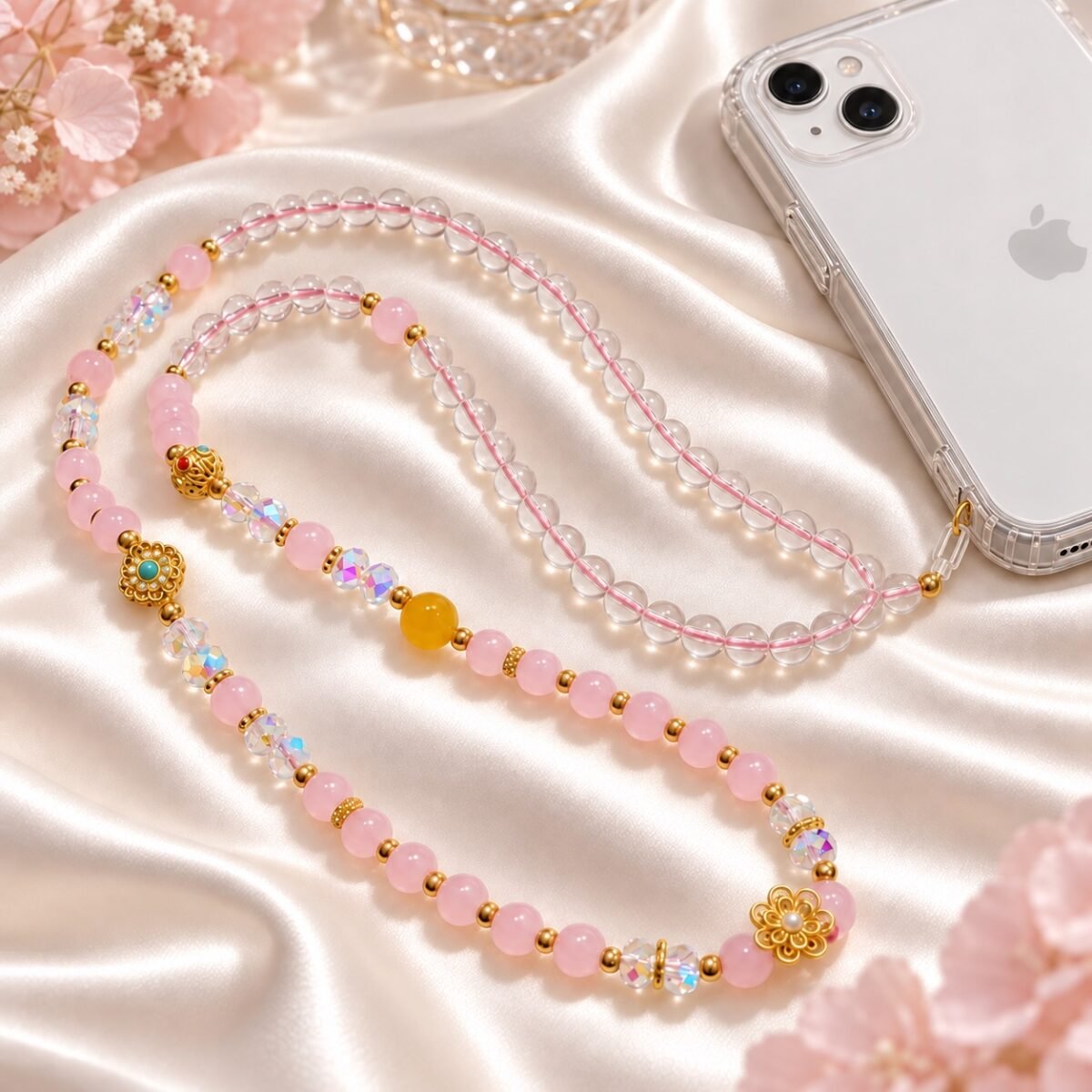 Clear Pink Blessing Charm Chain