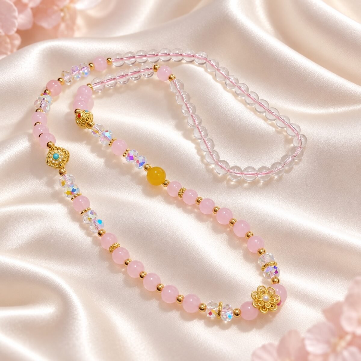 Clear Pink Blessing Charm Chain