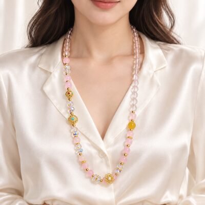 Clear Pink Blessing Charm Chain