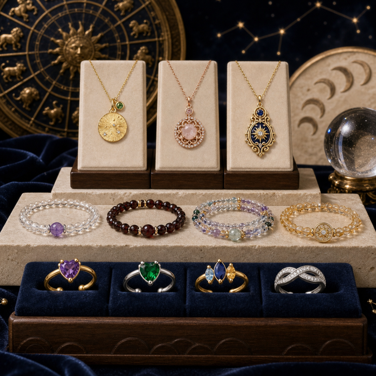 custom-zodiac-jewelry-trio-09-component-collection-no-text Custom Zodiac Jewelry Trio — Bracelet, Necklace & Ring Set