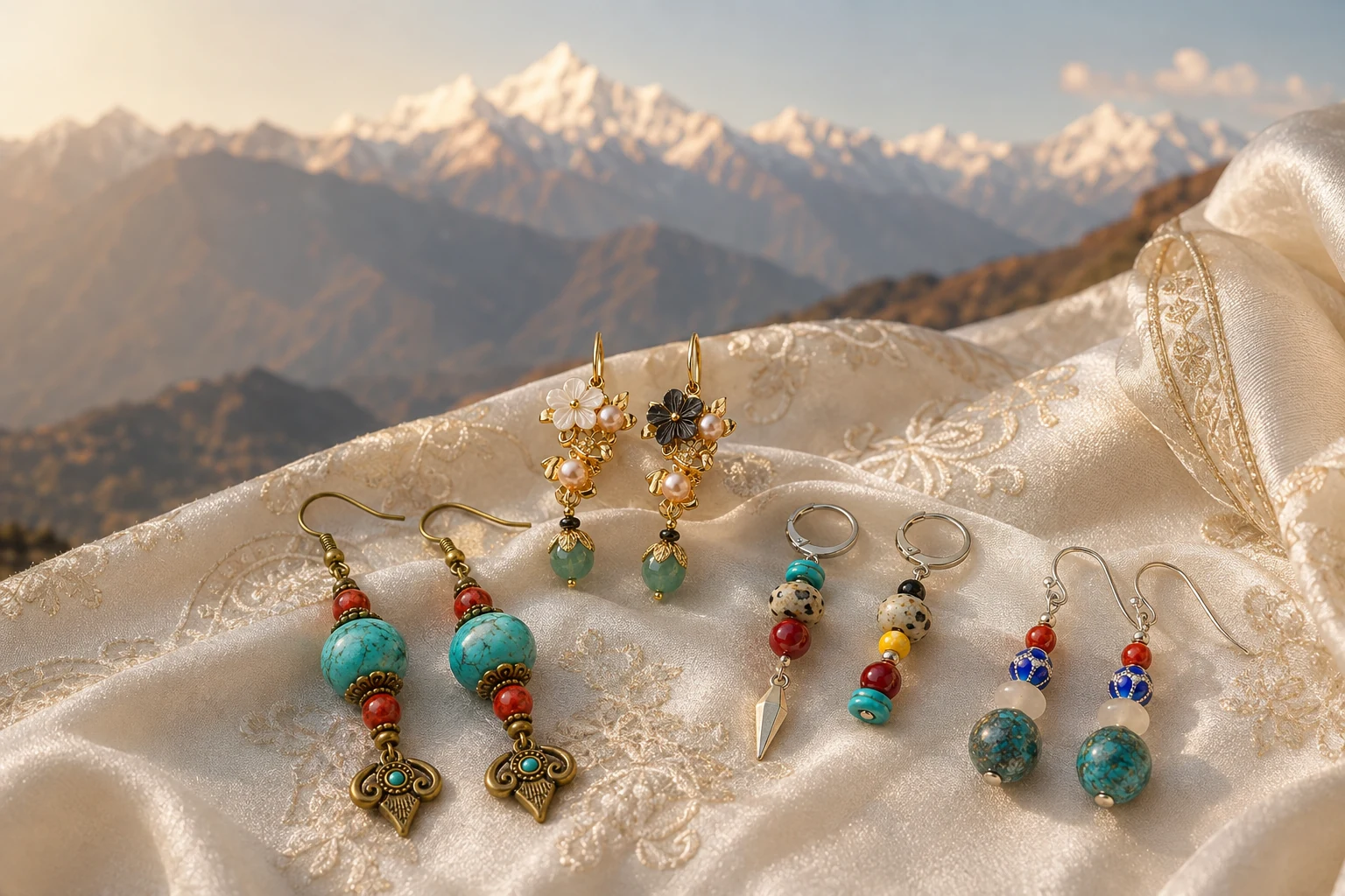 A curated collection of Himalayan Ritual earrings