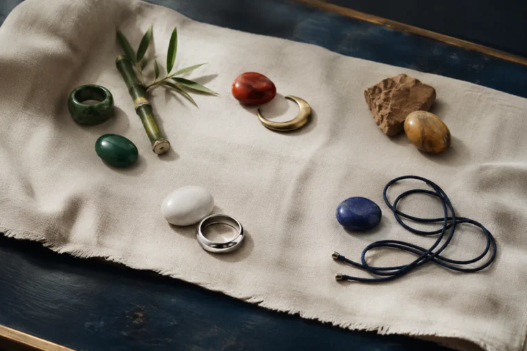 five elements materials still life