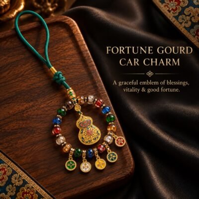 fortune-gourd-car-charm-premium Tibetan Wealth Guardian Car Charm