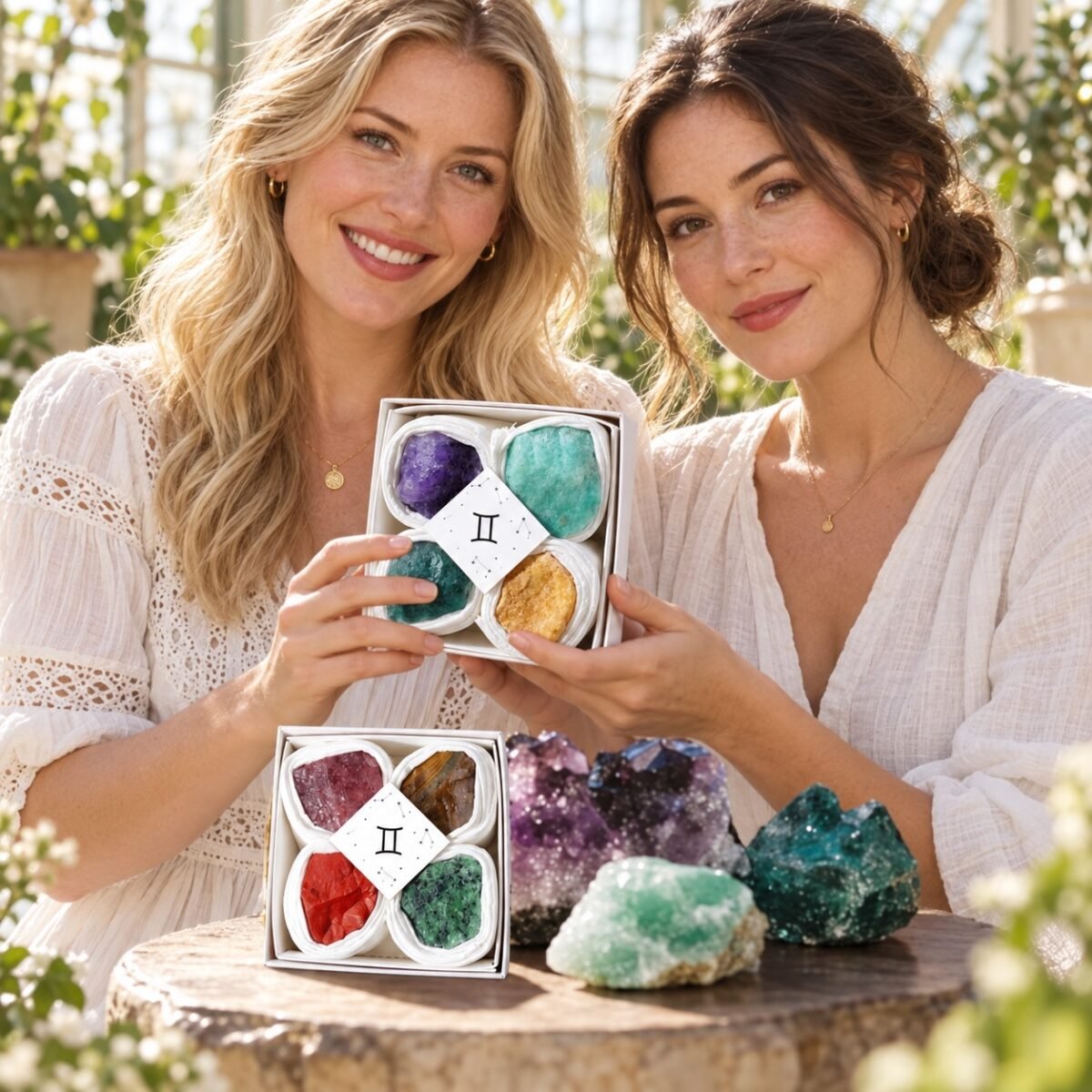 Zodiac Crystal Intention Gift Sets