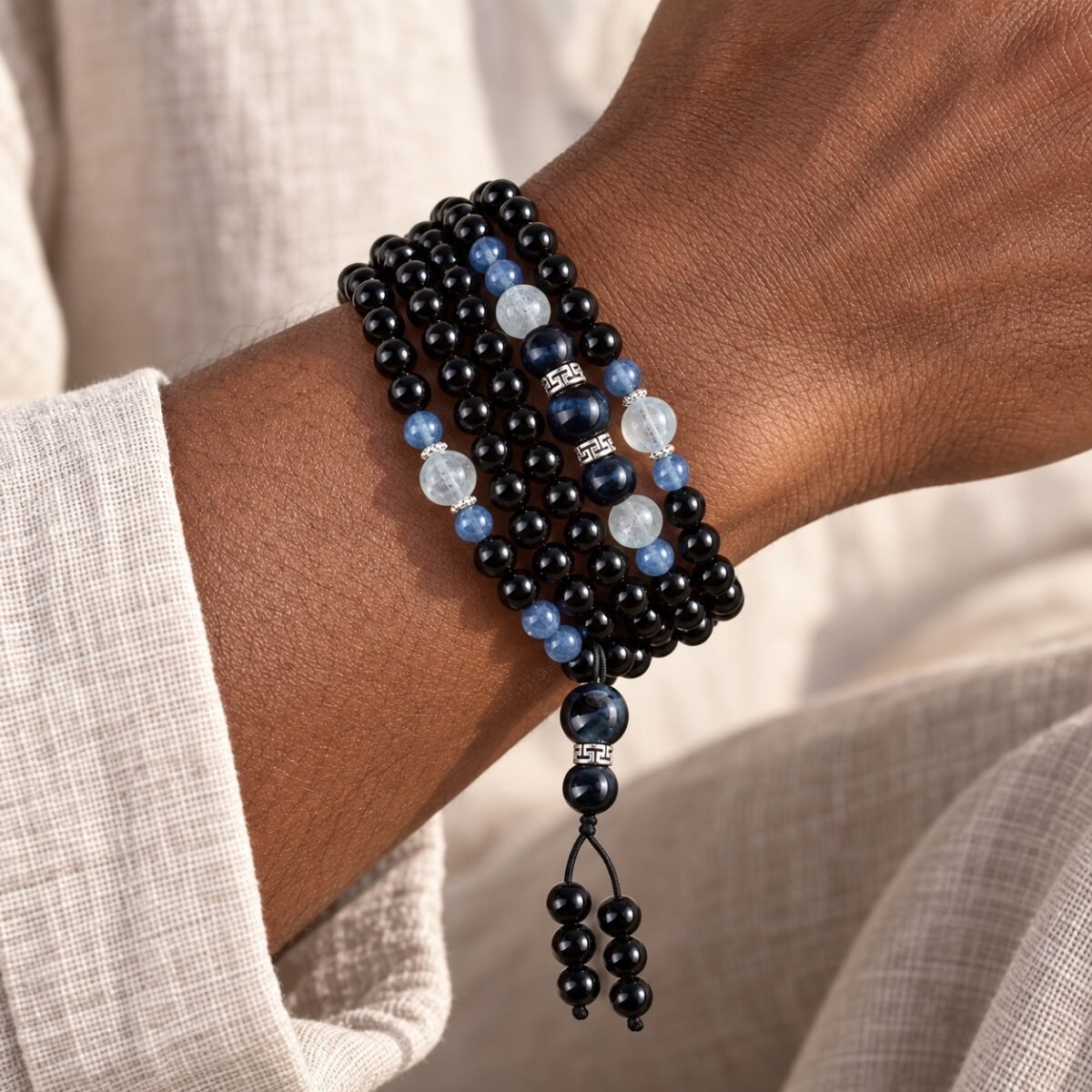 Golden Obsidian 108-Bead Mala