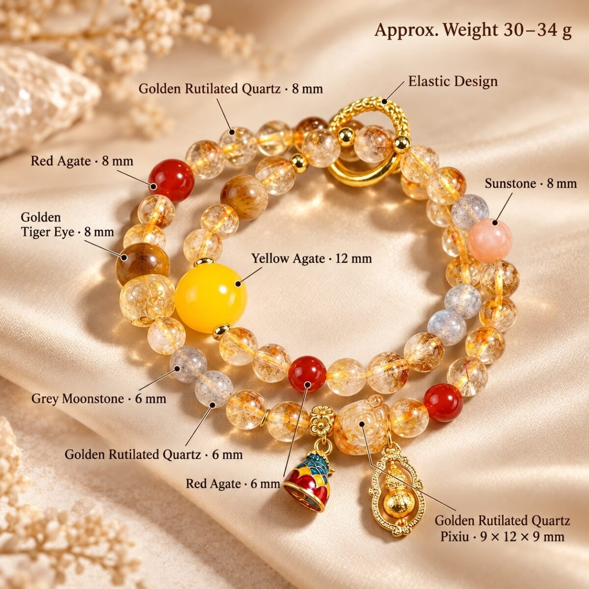 Golden Pixiu Abundance Bracelet