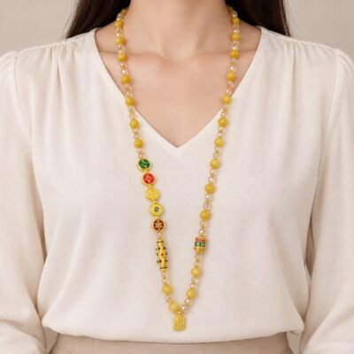 Golden Tiger Eye Wealth Charm Chain
