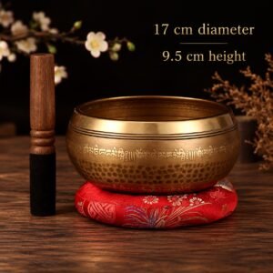 Hand-Hammered Himalayan Singing Bowl - 17 cm