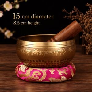Hand-Hammered Himalayan Singing Bowl - 15 cm