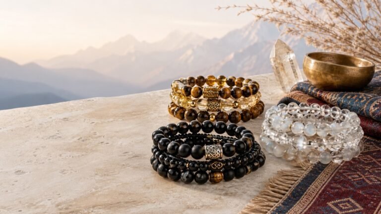 hero crystal bracelet stacks