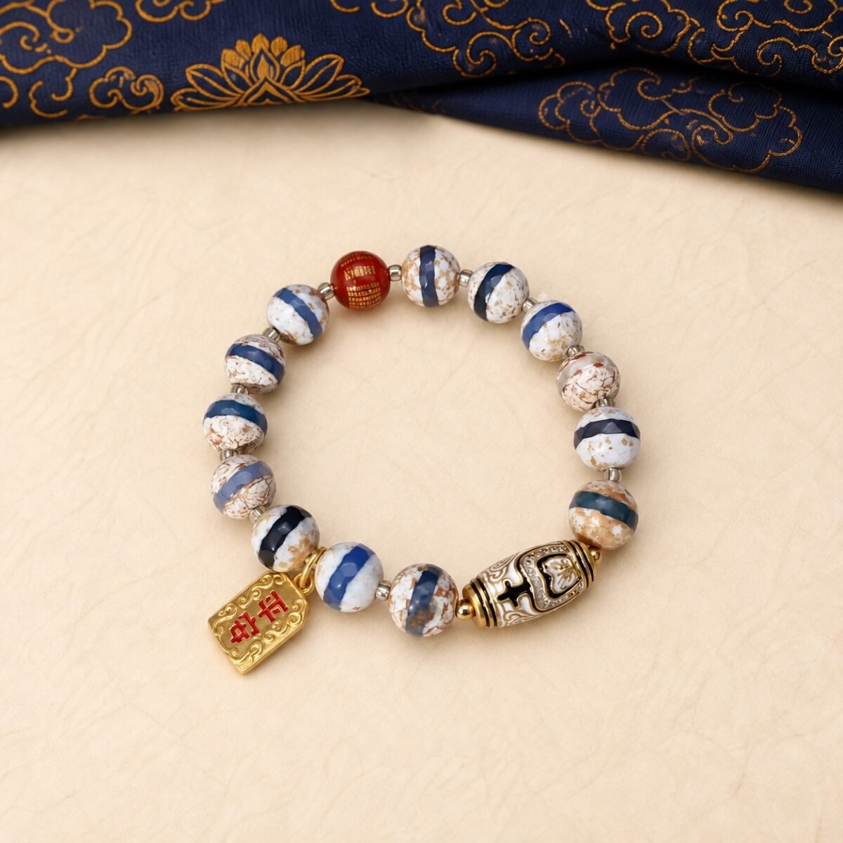 Himalayan Dzi Joy & Protection Bracelet
