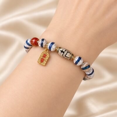 Himalayan Dzi Joy & Protection Bracelet