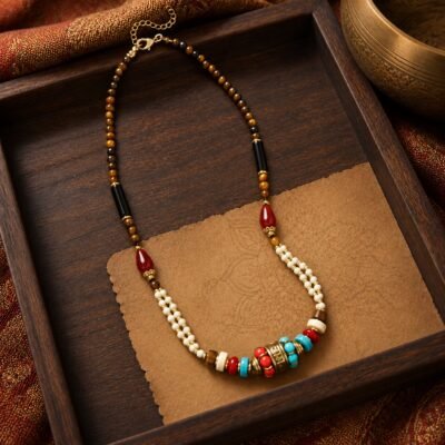 Himalayan Handwoven Natural Stone Choker